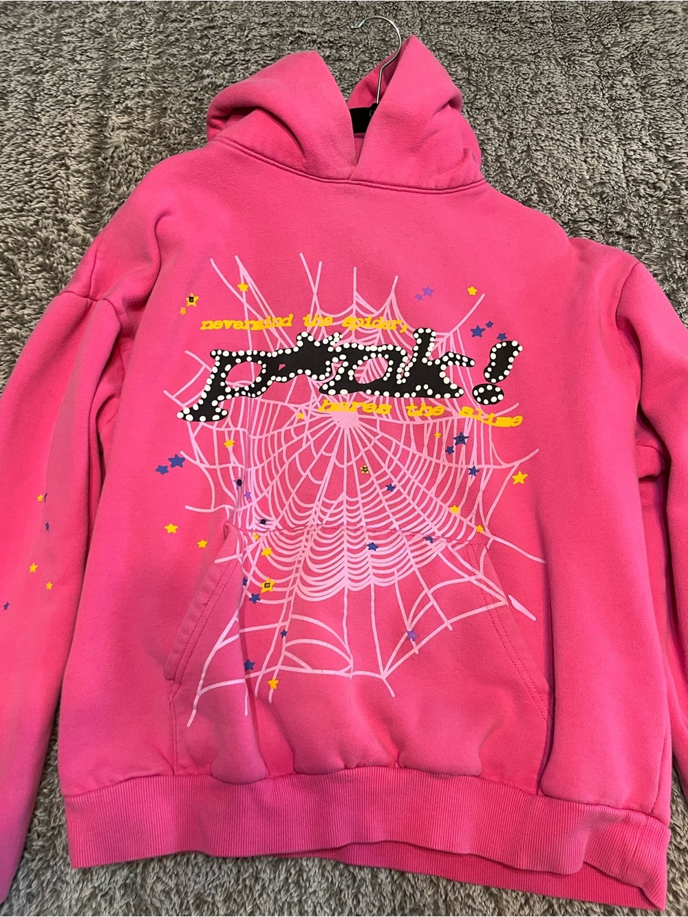 Sp5der Hoodie pink